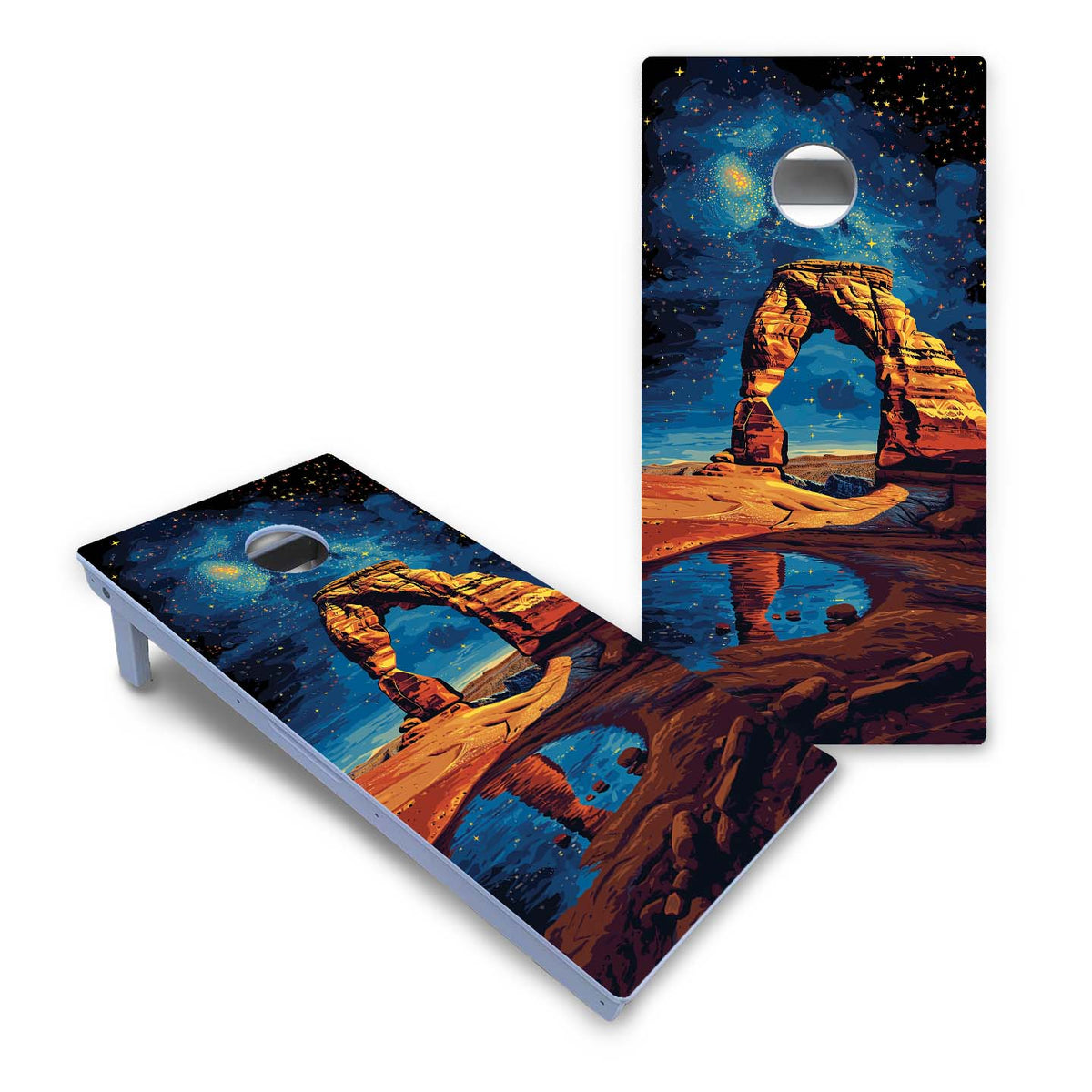 Arches National Park at Night All-Weather Cornhole Set