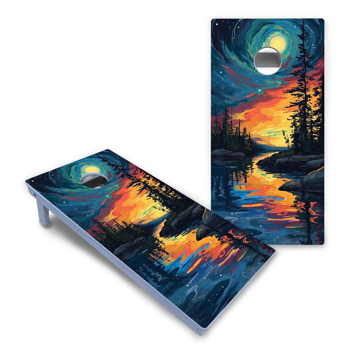 Voyageurs National Park at Night All-Weather Cornhole Set