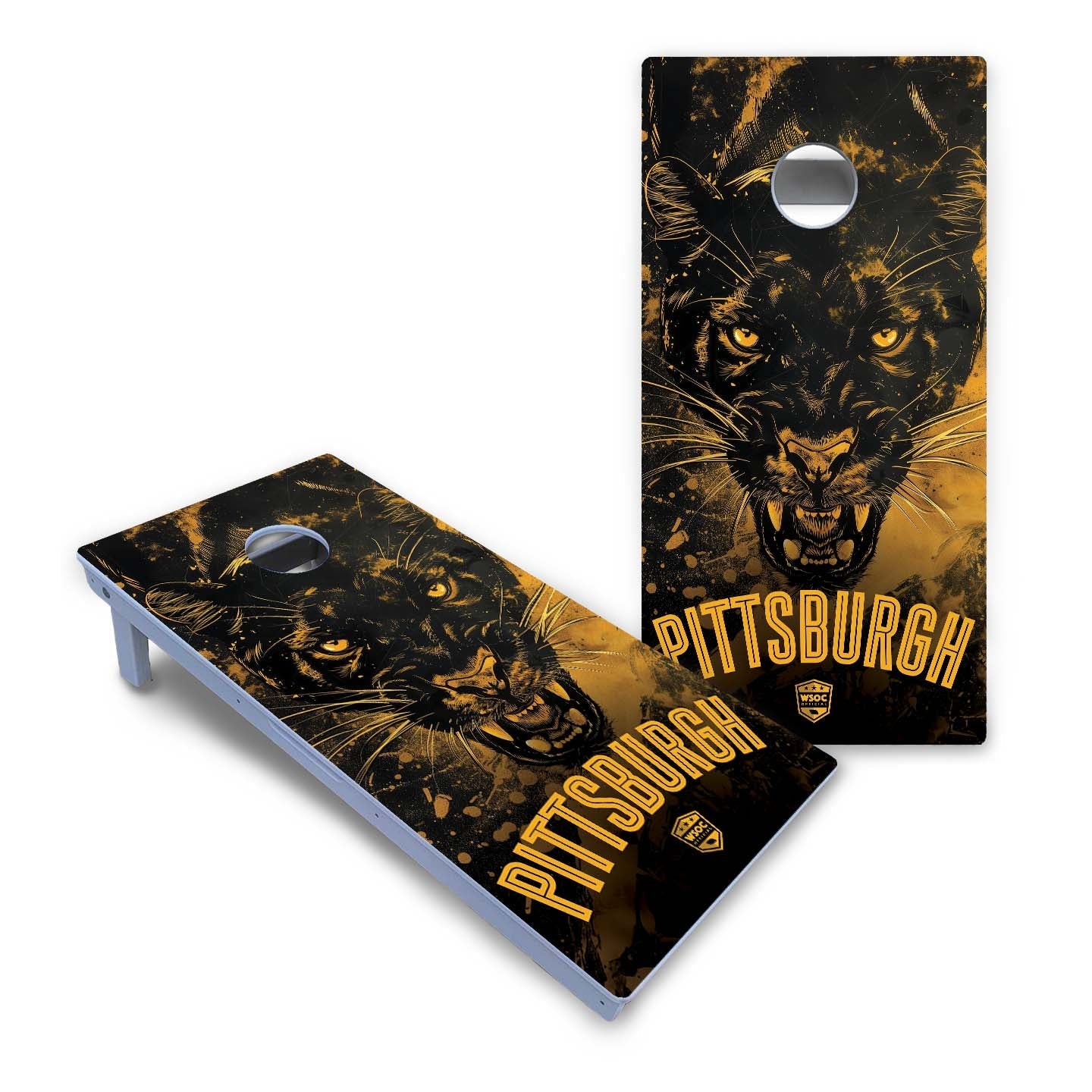 Pittsburgh P All-Weather Cornhole Set
