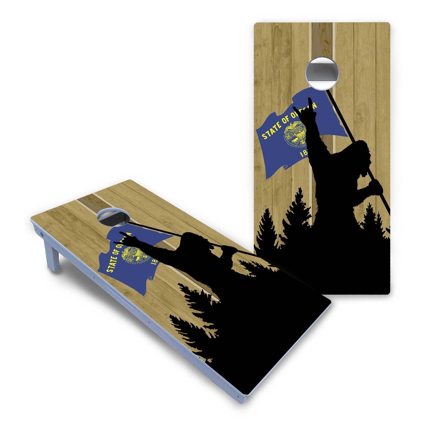Sasquatch Oregon Color All-Weather Cornhole Set