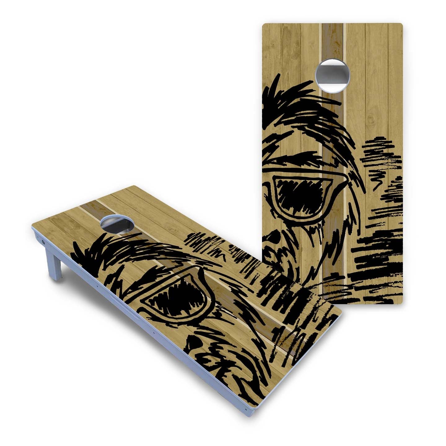 Sasquatch Sketch All-Weather Cornhole Set