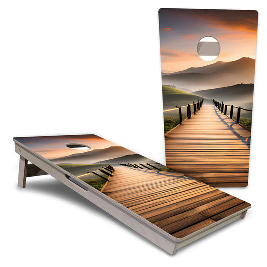 Wooden Bridge Design Pro Cornhole Boards