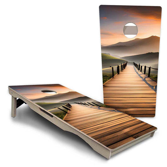 Wooden Bridge Design Pro Solution Cornhole Boards