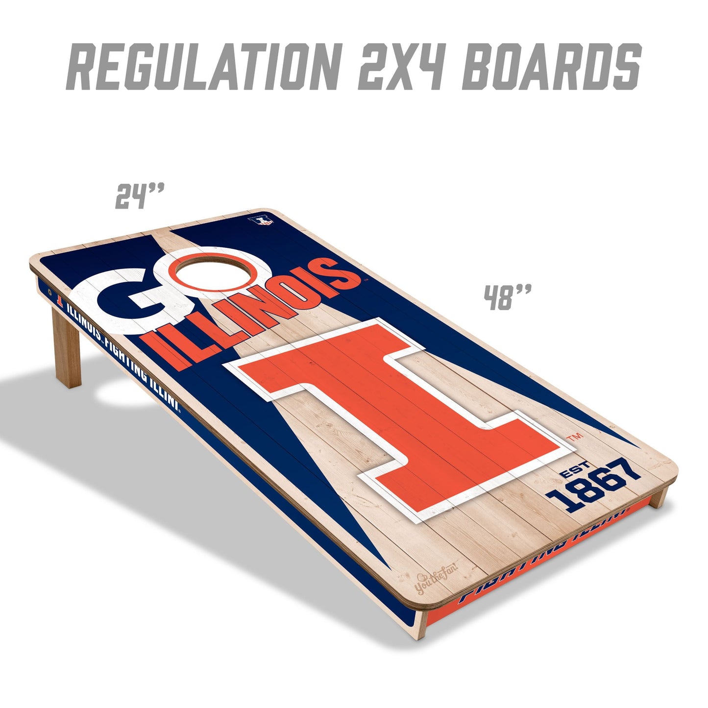 Illinois Fighting Illini 2x4 Specs