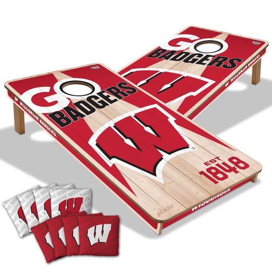 Wisconsin Badgers 2x4 Pro Cornhole Boards