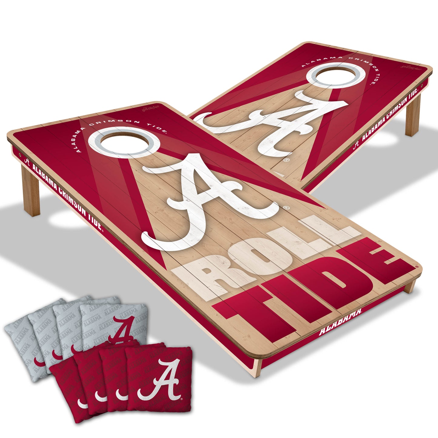 Alabama Crimson Tide NCAA 2x4 Cornhole Board Set