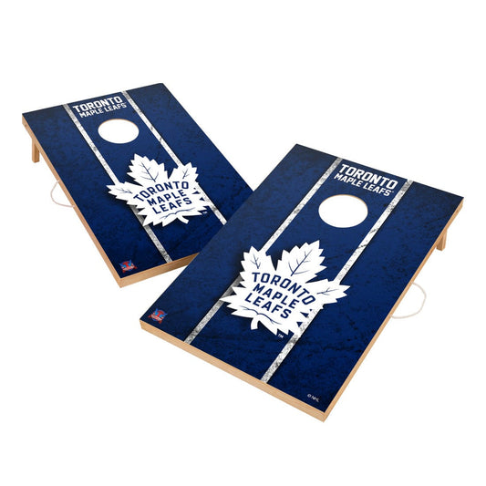 Vintage Toronto Maple Leafs Solid Wood 2x3 Cornhole Set