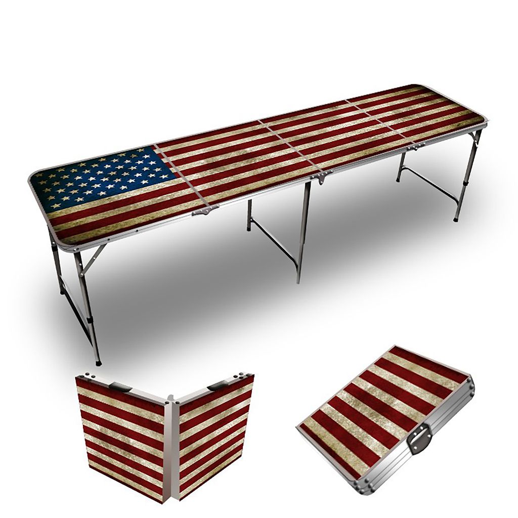 American Flag Beer Pong Table