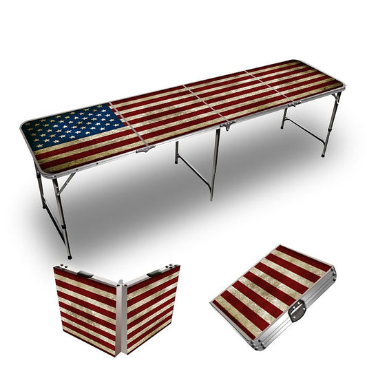 American Flag Beer Pong Table