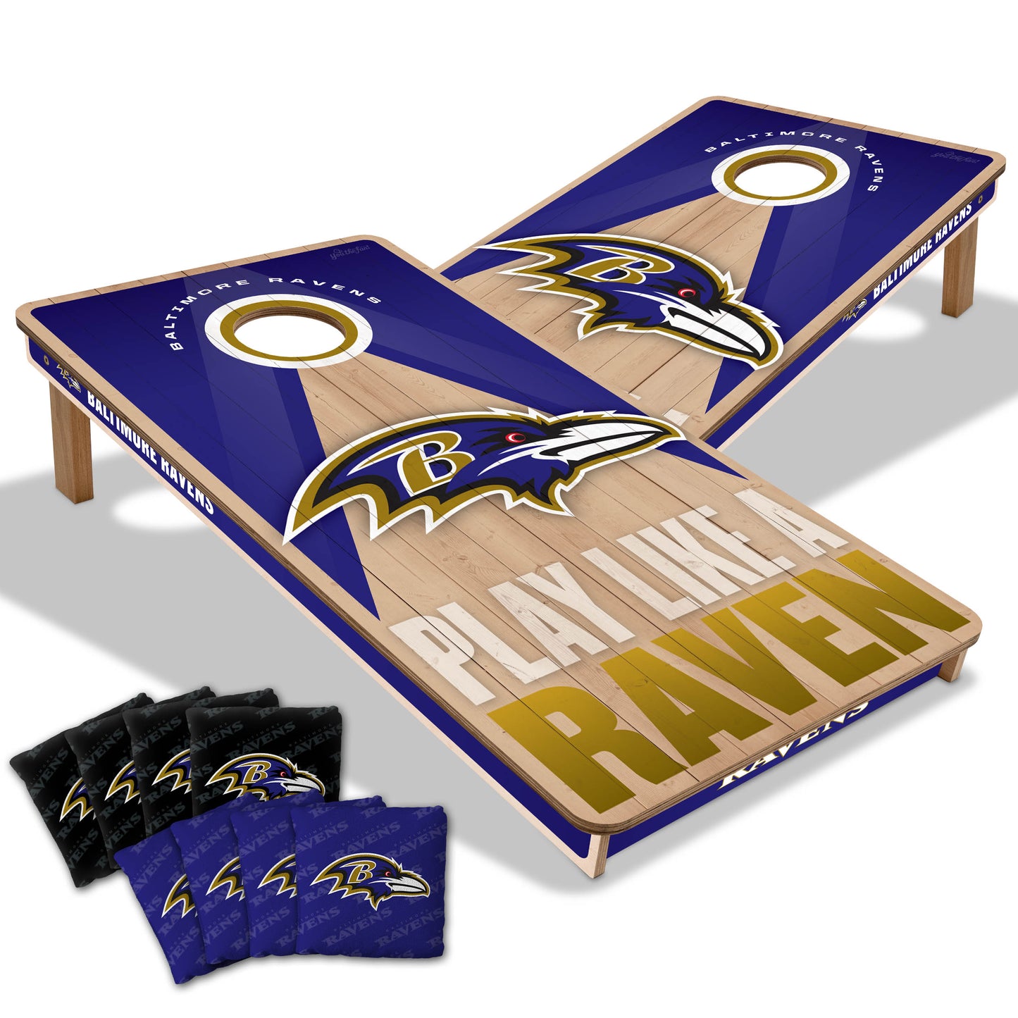Baltimore Ravens NFL 2x4 Cornhole Board Set