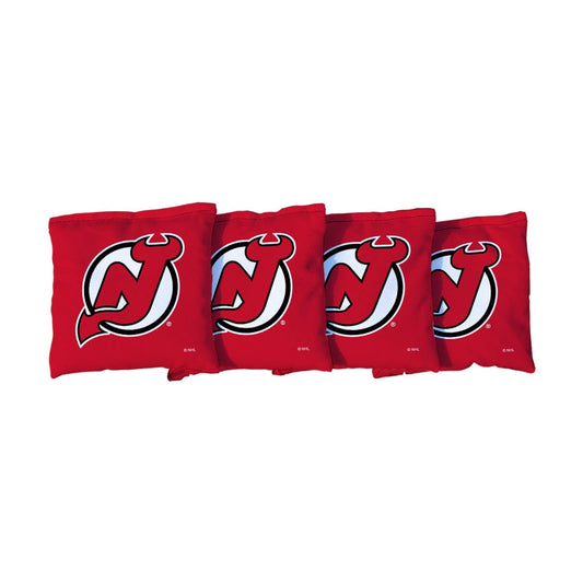 New Jersey Devils Red Cornhole Bags