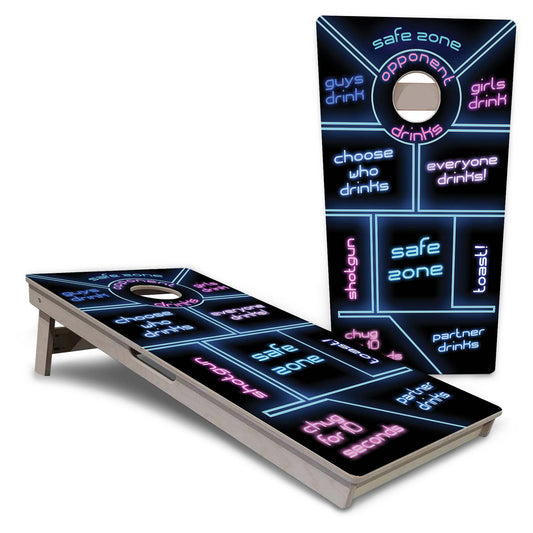 Drinking Game Black Pro Cornhole Boards