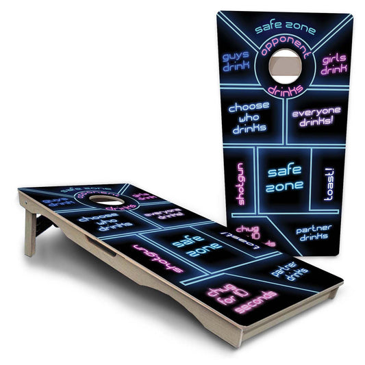 Drinking Game Black Pro Solution Cornhole Boards