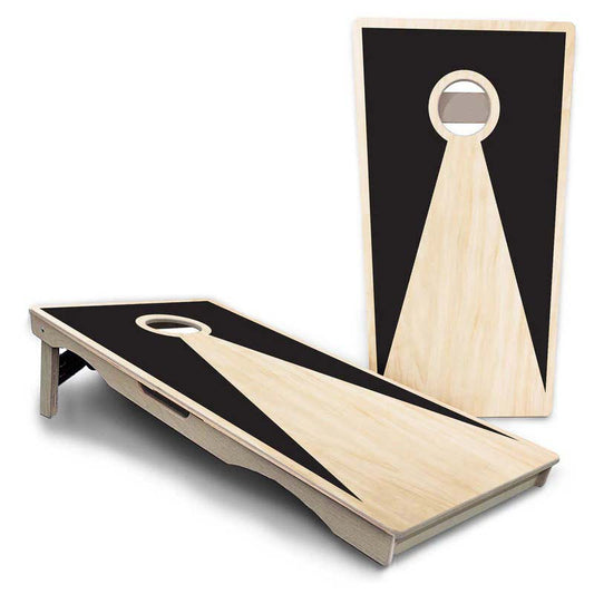 Black Keyhole Pro Solution Cornhole Boards