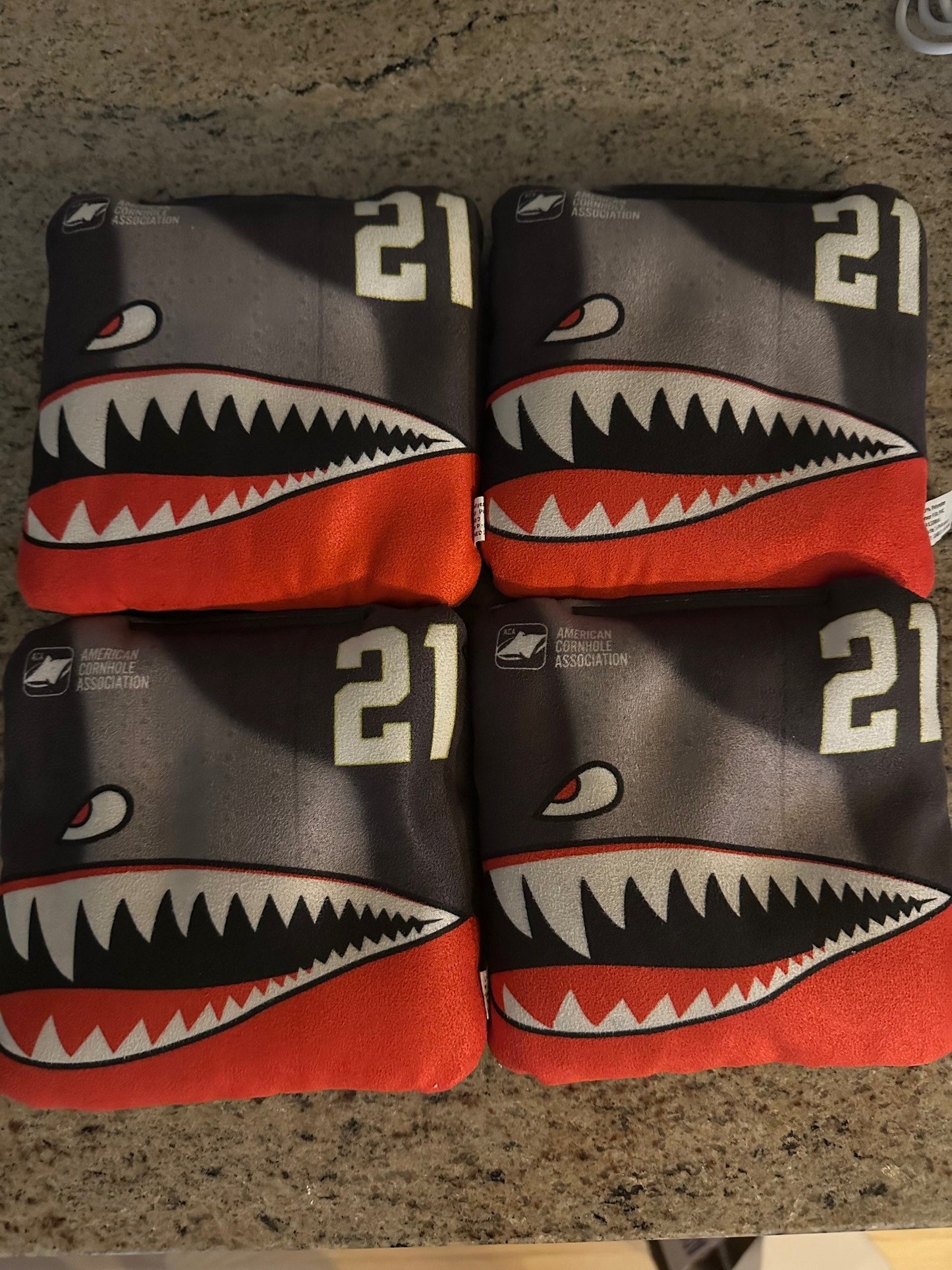 Scratch & Dent - Bomber 21 Synergy Pro Cornhole Bags Red