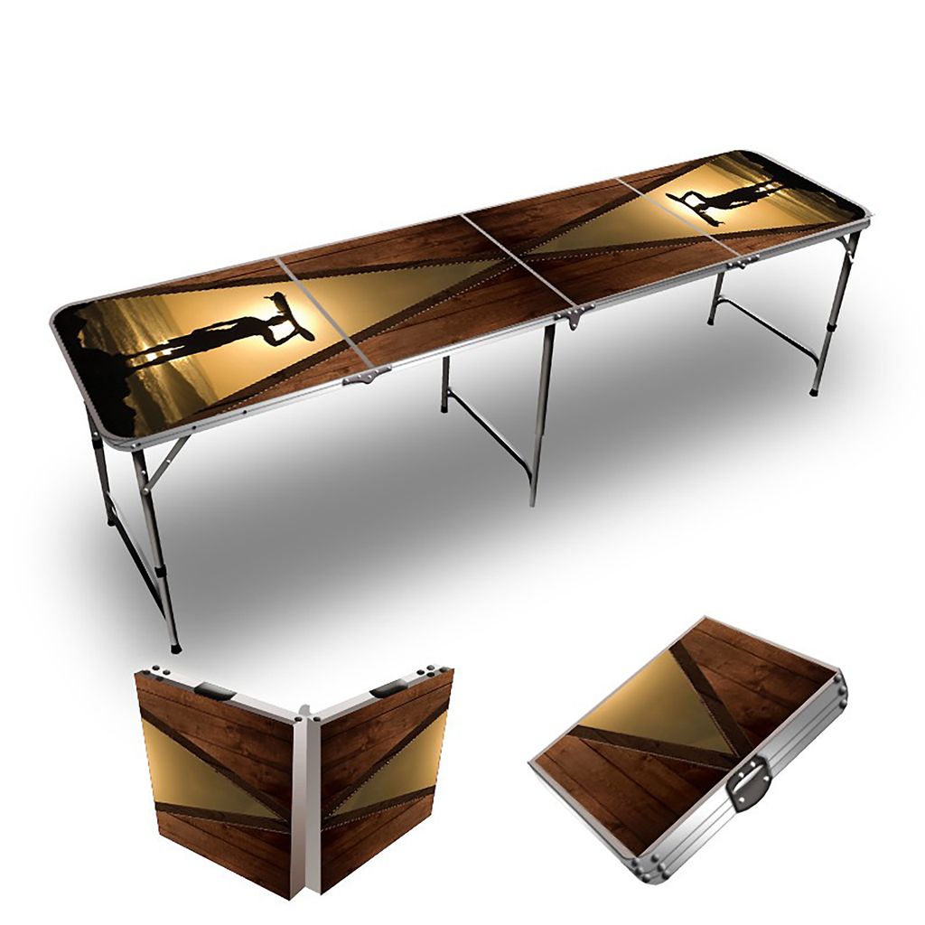 Wood Long Board Beer Pong Table