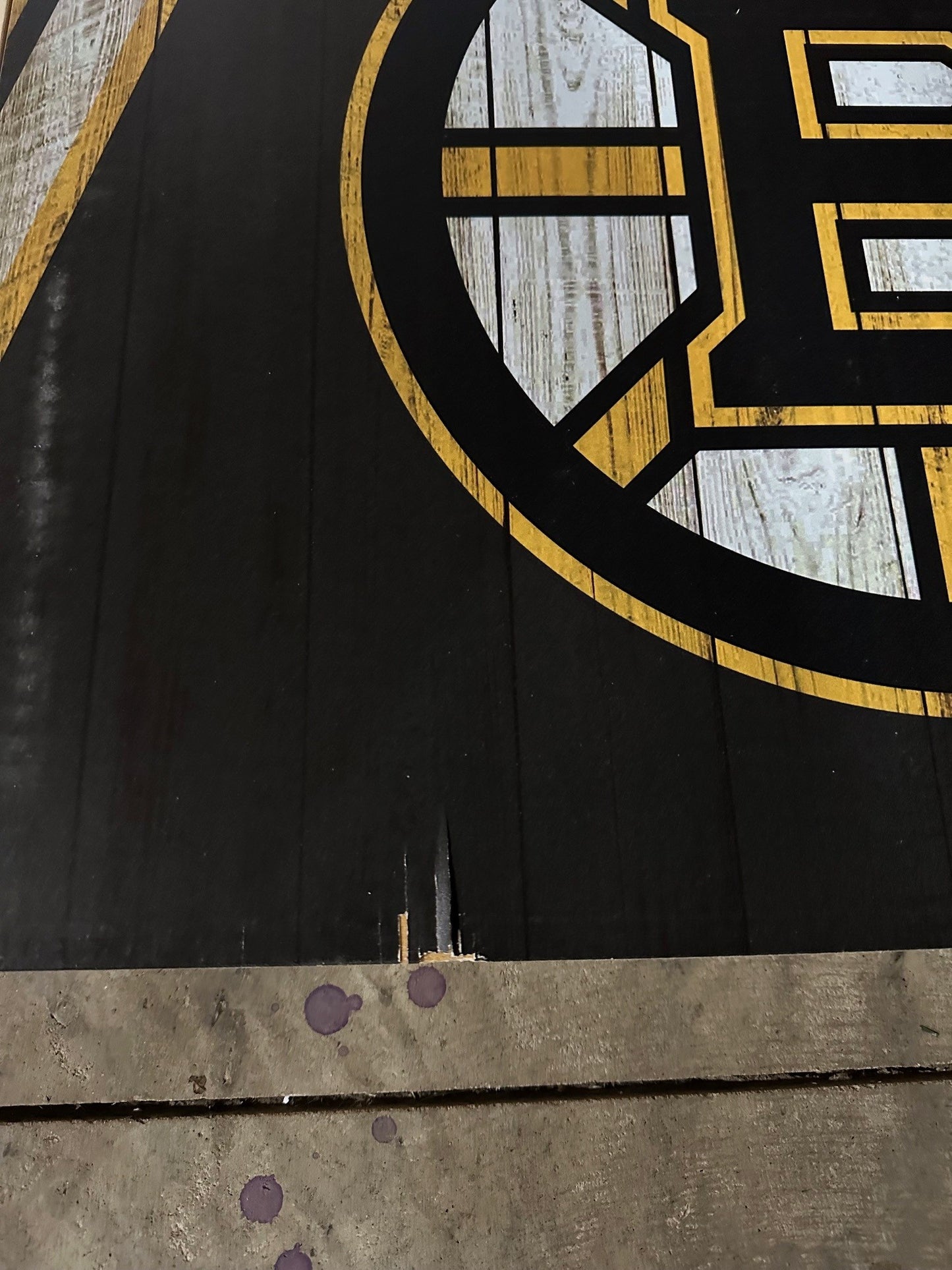 Scratch & Dent - Boston Bruins NHL Cornhole Boards