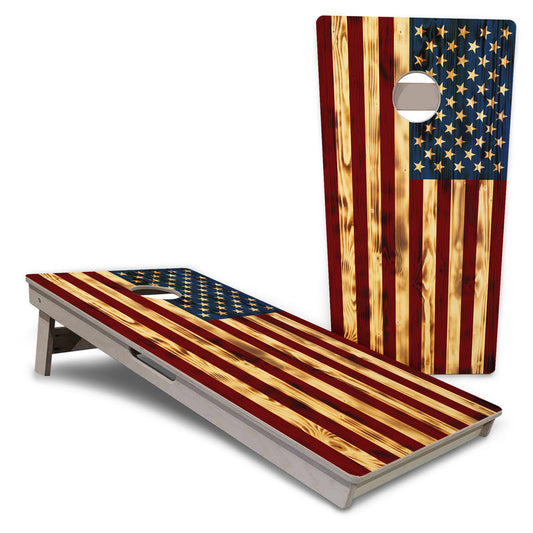 Burnt Color Flag Pro Cornhole Boards