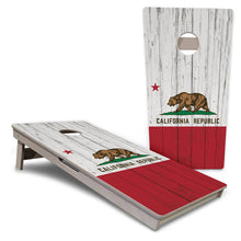 California Flag Red Bottom Pro All-Weather Cornhole Boards
