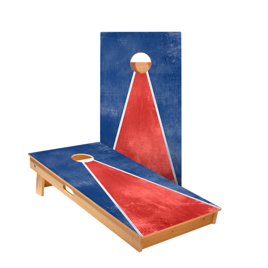 Classic Triangle Red White Blue Cornhole Boards