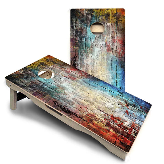Colorful Brick Pro Solution Cornhole Boards