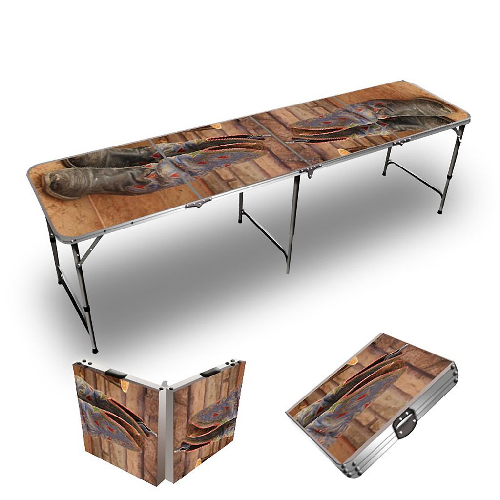 Cowboy Boots Beer Pong Table