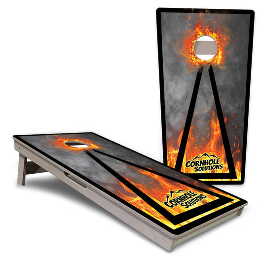 Fire Triangle Pro All-Weather Cornhole Boards