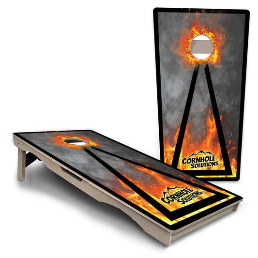 Fire Triangle Pro Solution Cornhole Boards