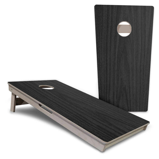 Dark Grey Wood Design Pro Cornhole Boards
