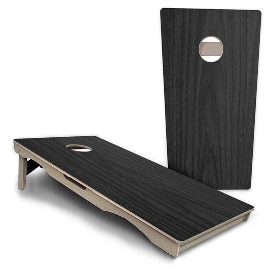 Dark Grey Wood Design Pro Solution Cornhole Boards