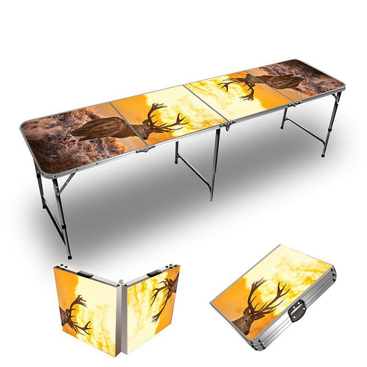 Deer Sunset Beer Pong Table