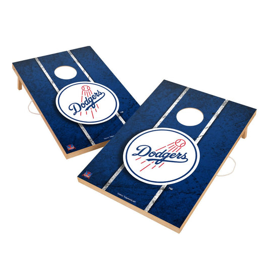 Vintage Los Angeles Dodgers Solid Wood 2x3 Cornhole Set