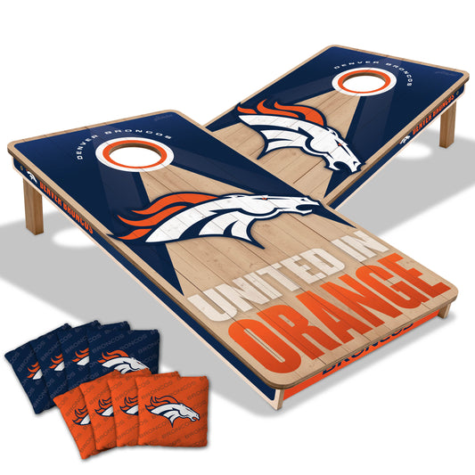 Denver Broncos NFL 2x4 Cornhole Board Set