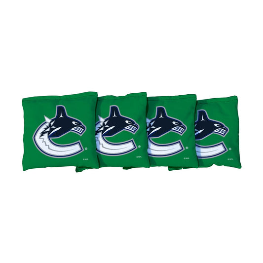 Vancouver Canucks Green Cornhole Bags