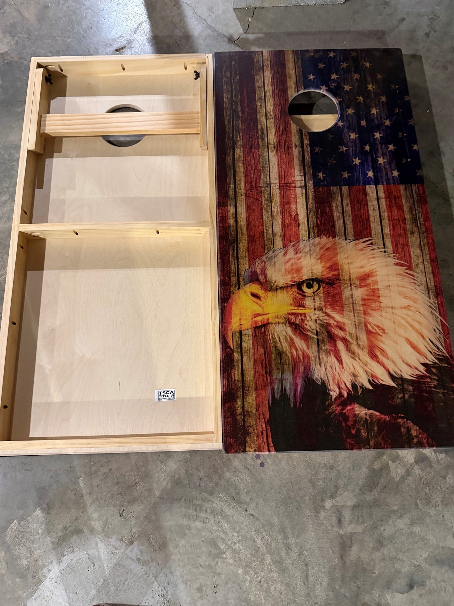 Scratch & Dent - American Flag Eagle Premium Cornhole Boards