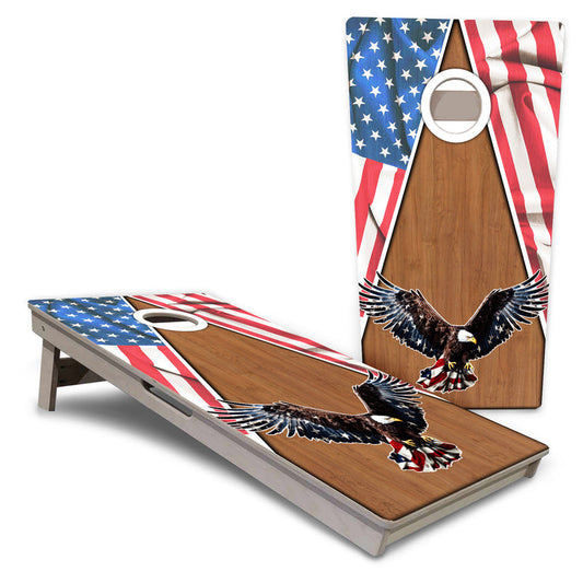 Eagle Triangle Wood Pro All-Weather Cornhole Boards