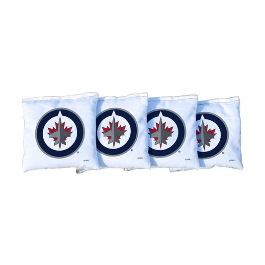 Winnipeg Jets White Cornhole Bags