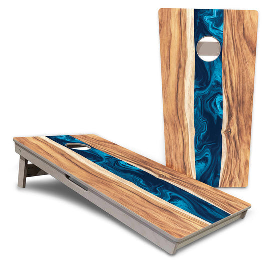 Live Edge River Design Pro All-Weather Cornhole Boards