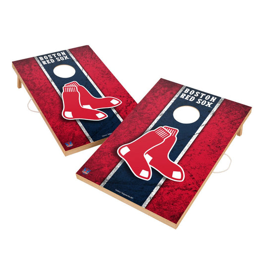 Vintage Boston Red Sox Solid Wood 2x3 Cornhole Set