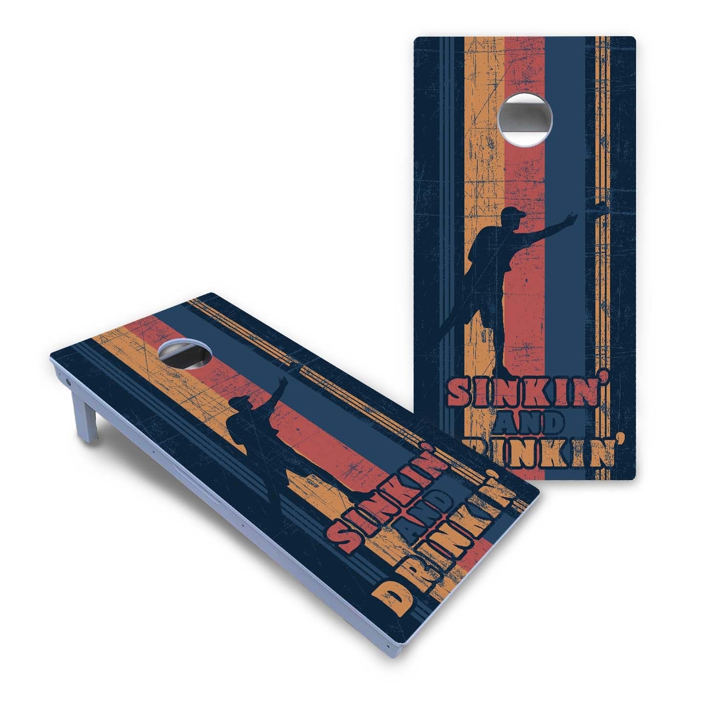 Sinkin and Drinkin All-Weather Cornhole Set