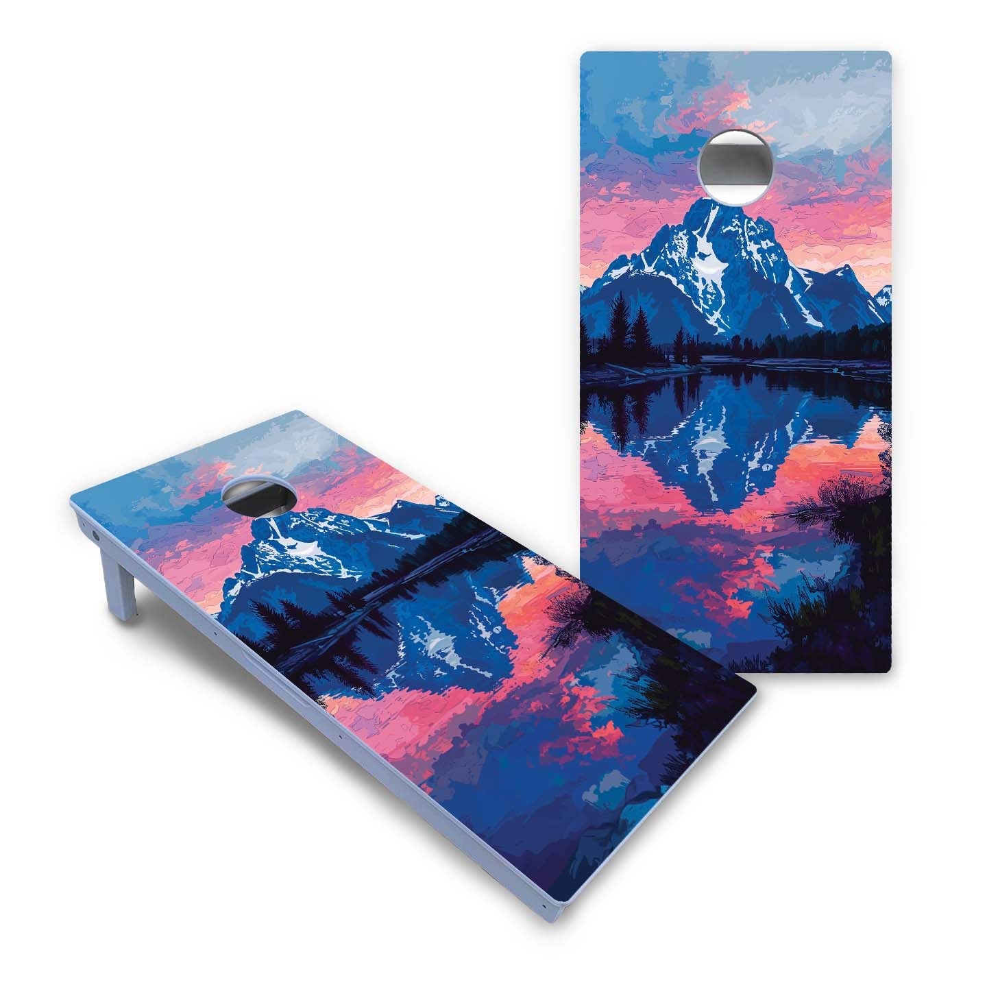 Grand Teton National Park at Night All-Weather Cornhole Set