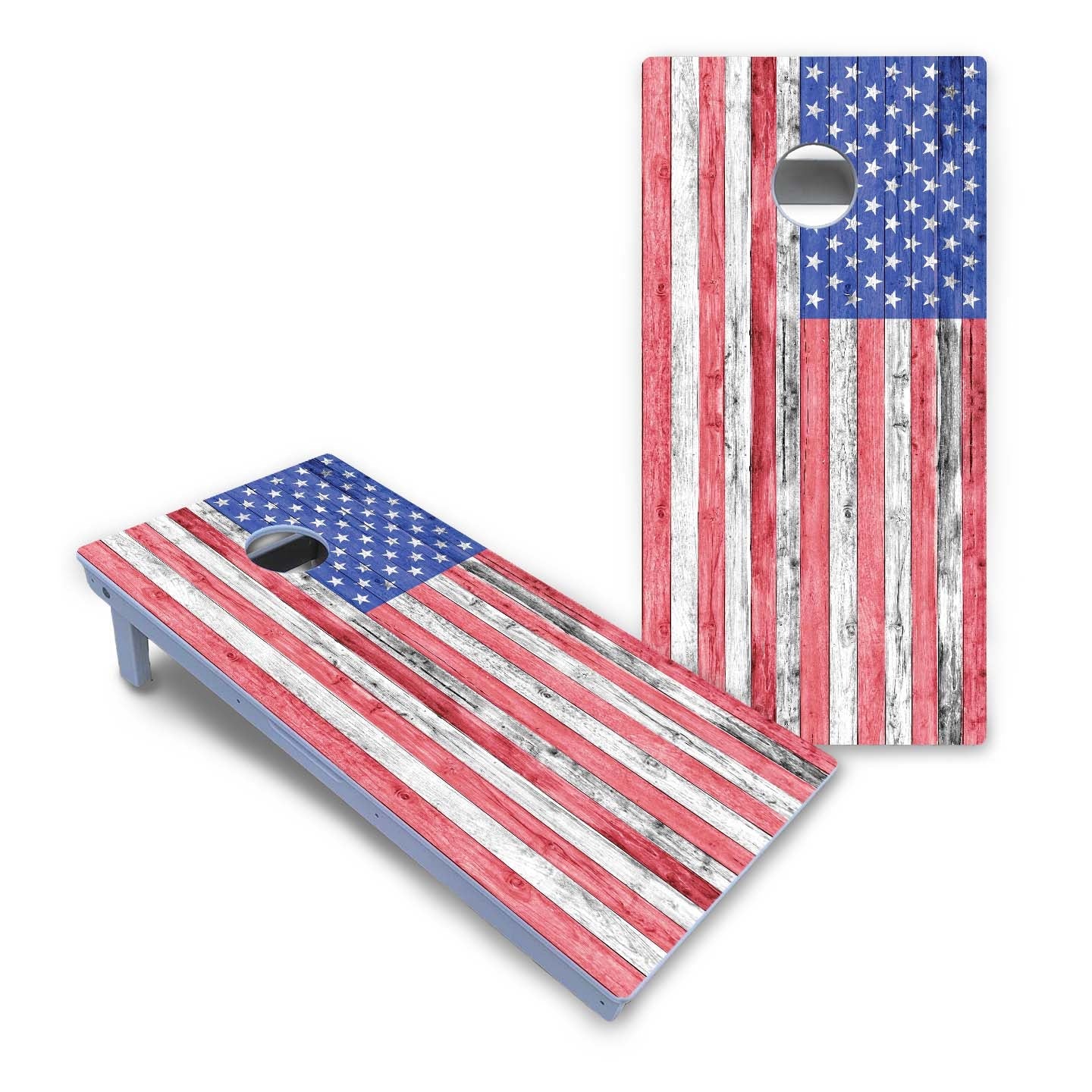 USA Flag Light All-Weather Cornhole Set