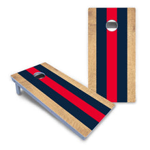 Navy and Red Stripes All-Weather Cornhole Set
