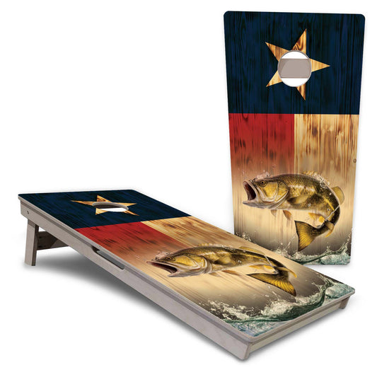 Texas Flag Fish Pro Cornhole Boards