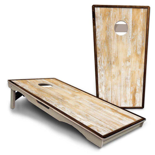 Rustic Frame Wood Pro Solution Cornhole Boards