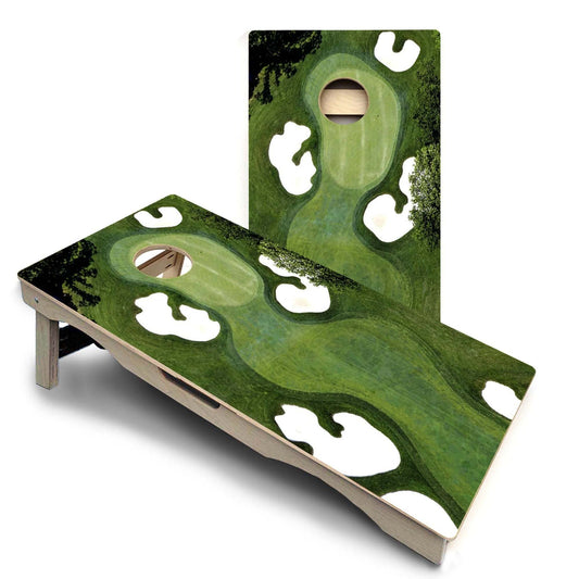 Golf Course Themed Pro Solution Cornhole Boards