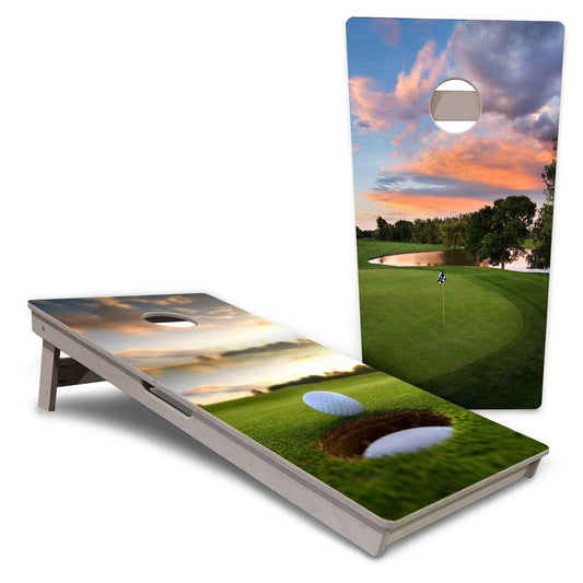 Golf Sunset 1 Pro All-Weather Cornhole Boards