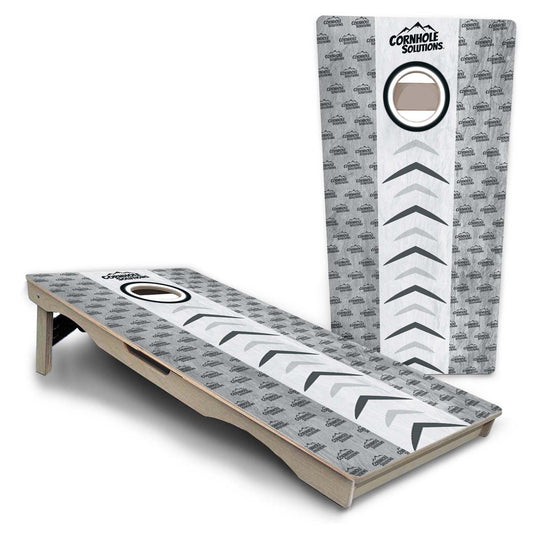 Grey Runway Pro Solution Cornhole Boards