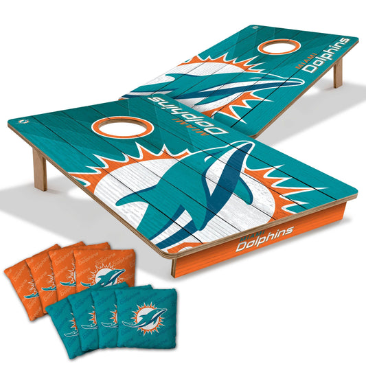 Miami Dolphins 2x3 Tailgate Cornhole Boards