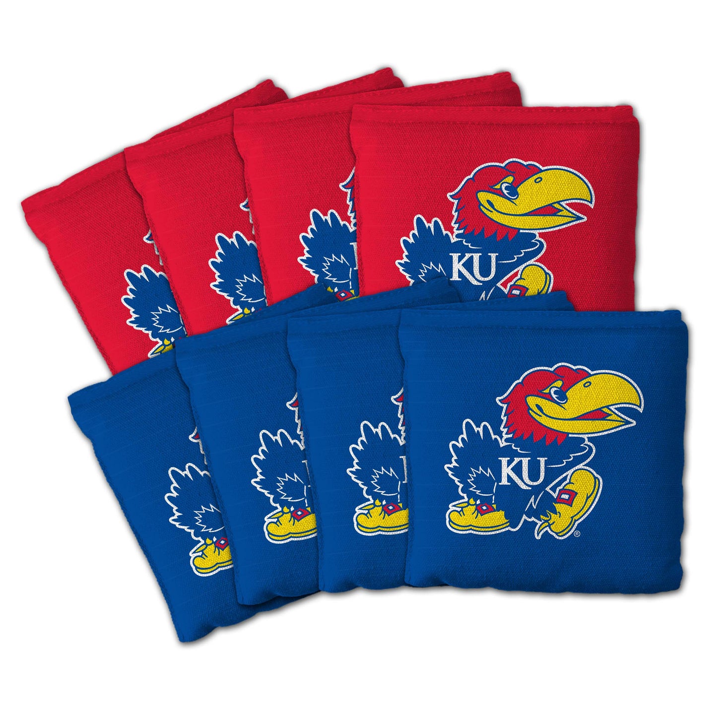Kansas Jayhawks Dual Sided Pro Cornhole Bags
